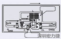 圖2：升壓電路的PCB設(shè)計(jì)示例。
