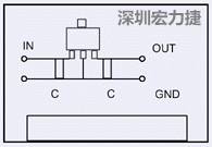 圖3：降壓電路的PCB設(shè)計(jì)示例。
