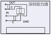 圖3：降壓電路的PCB設(shè)計(jì)示例。