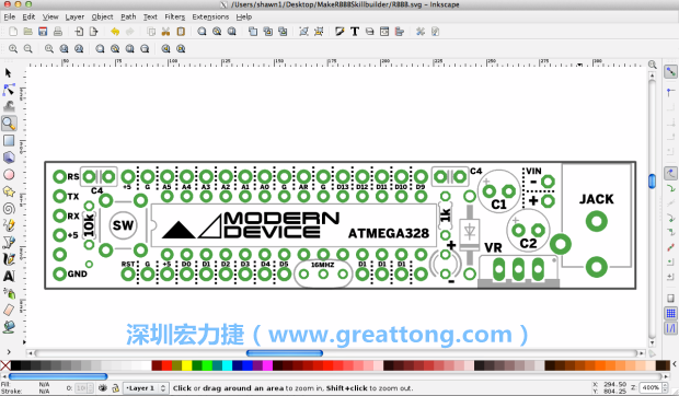 既然你有一個以電路板為背景的清晰影像了，使用向量工具將要絲印的圖像畫在上面吧，下面有一個例子。